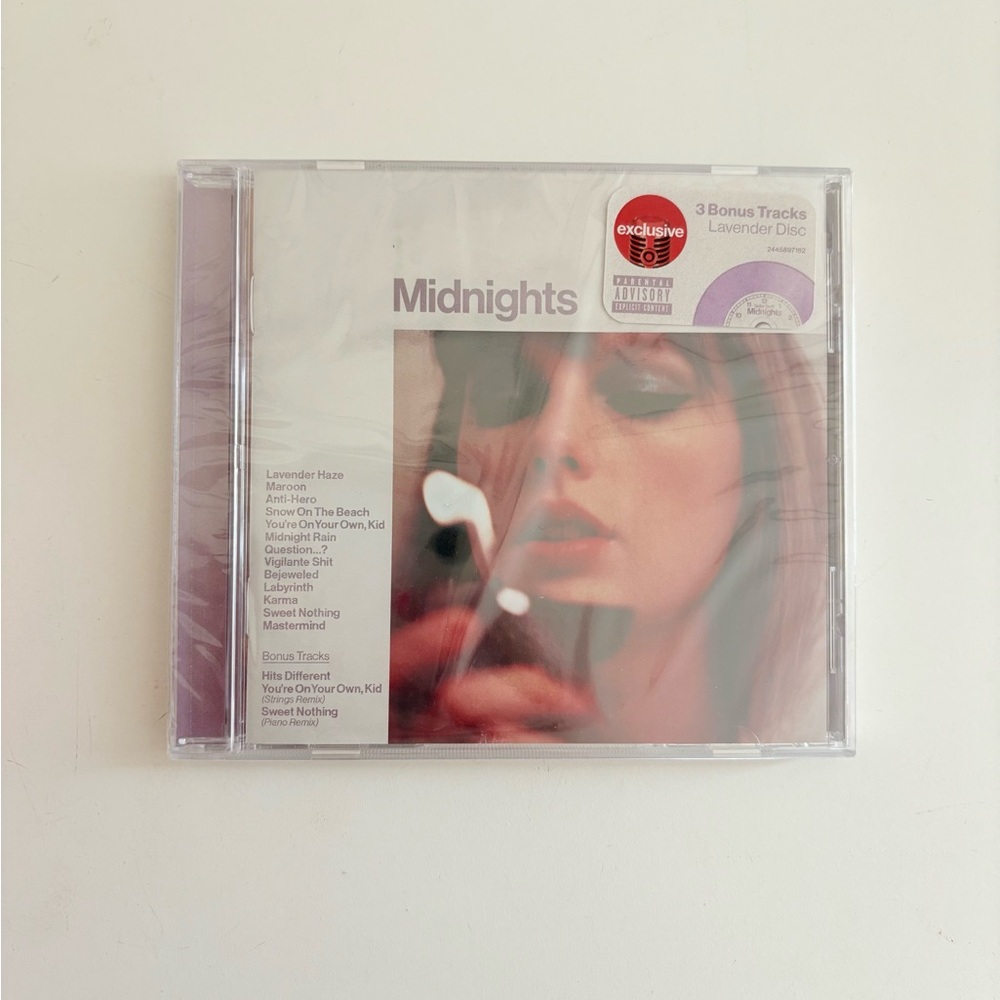 Lavender Midnights Taylor Swift CD